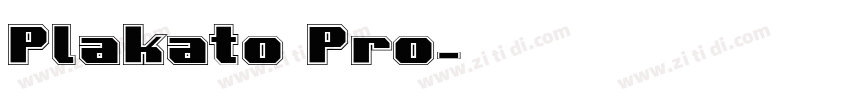Plakato Pro字体转换